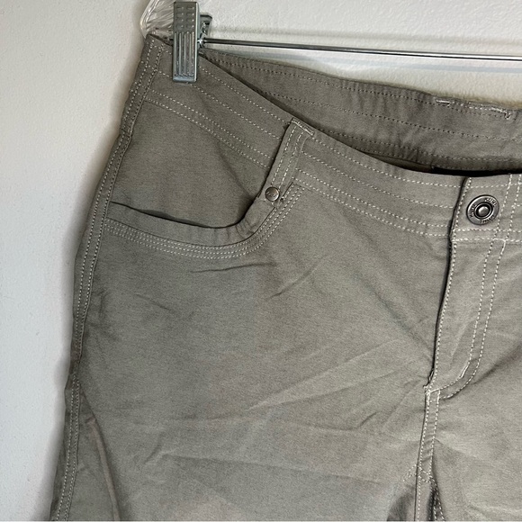 Kuhl Womens Pull On  Shorts Snap Button Sz 12 Gray Outdoor Hiking Activewear - Picture 4 of 12